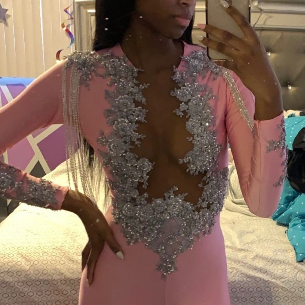 CUSTOM PINK JUMPSUIT
